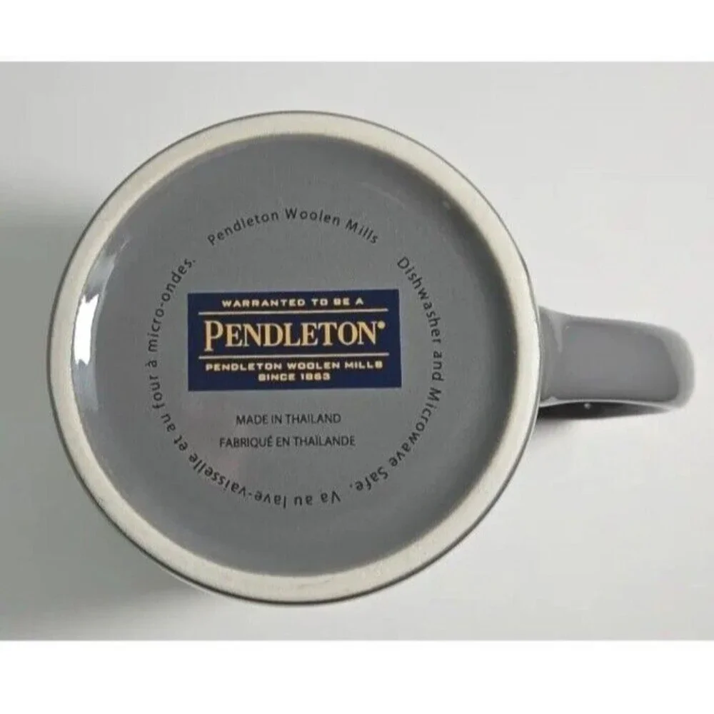 Pendleton Woolen Mills Mug National Park Collection Olympic Park 18 Oz Grey New